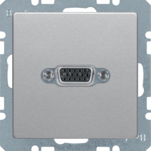 Q.1/Q.3 Gniazdo VGA, aluminium aksamit, lakierowany Berker 3315406084