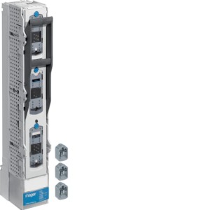 NH3 630A Rozłącznik listwowy rozstaw 185mm, z V-klemą do 300 mm2, 3biegunowy Hager LVSR3VPVK4