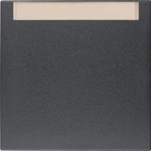 B.X Klawisz z polem opisowym do łączników 1-klawiszowych, antracyt mat Berker 16261606