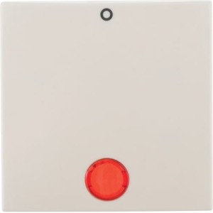 B.Kwadrat Klawisz z czerwoną soczewką z nadrukiem "0" do łącznika 2- i 3-biegunowego krem Berker 5316248992