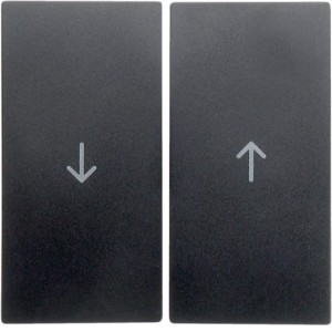 B.Kwadrat Klawisze żaluzjowe z nadrukiem "strzałka" antracyt Berker 16251606