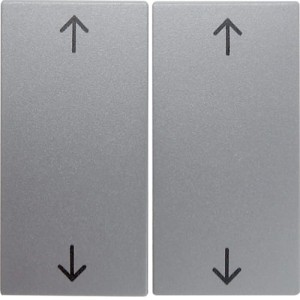 B.x Klawisze z nadrukiem symbolu "strzałki" do łącznika żaluzjowego, aluminium mat, lakierowany Berker 16441404