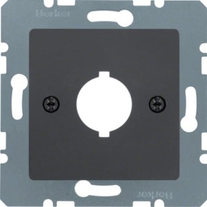 B.Kwadrat/K.1 Płytka czołowa Ø 18,8 mm gniazdo wyrównania potencjału 1-krotne, antracyt Berker 14311606