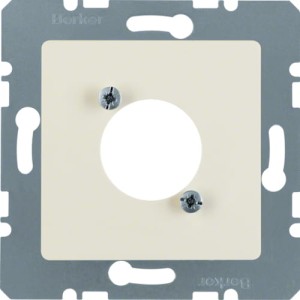 B.Kwadrat Płytka czołowa do gniazd XLR, kremowy Berker 141202