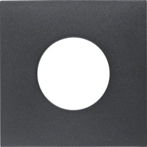 B.X Płytka czołowa do łącznika i sygnalizatora świetlnego E10, antracyt Berker 11241606