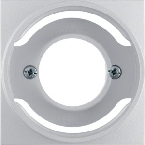 B.Kwadrat/B.7 Płytka czołowa do sygnalizatora świetlnego E14 aluminium Berker 11981404