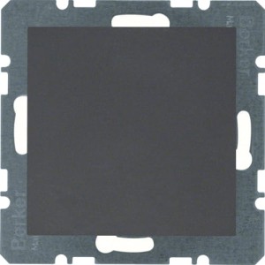 B.Kwadrat/B.3/B.7 Zaślepka z płytką czołową, bez pazurków rozporowych, antracyt Berker 10091606