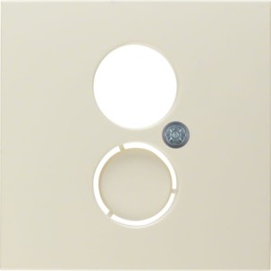 B.Kwadrat/S.1 Płytka czołowa do gniazda głośnikowego i przyłączy miniaturowych, krem Berker 11968982