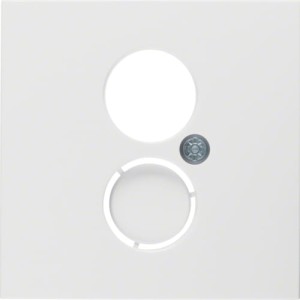 B.X/S.1 Płytka czołowa do gniazda głośnikowego i przyłączy miniaturowych biały Berker 11968989