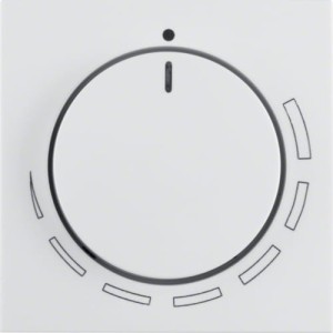 B.X/S.1 Płytka czołowa pokrętła regulacji do regulatora obrotów biały Berker 11378929