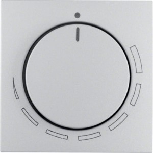 B.Kwadrat/B.7 Płytka czołowa pokrętła regulacji do regulatora obrotów, aluminium Berker 11371424