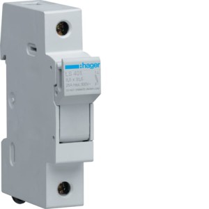 Modułowa podstawa bezpiecznikowa 1P wkł.bezp.cyl.L32 8X32mm, 25A 400VAC Hager LSN401