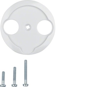 Serie 1930/Glas Płytka czołowa do gniazda antenowego 2-wyjściowego, biały Berker 103920