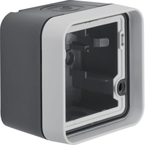 W.1 Adapter natynkowy 1-krotny, IP55, szary Berker 6118913505