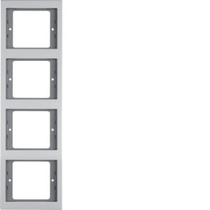 K.5 Ramka 4-krotna, pionowa aluminium Berker 13437003