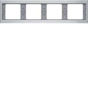 K.5 Ramka 4-krotna, pozioma aluminium Berker 13837003