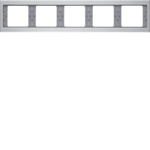 K.5 Ramka 5-krotna, pozioma aluminium Berker 13937003