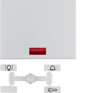 K.5 Klawisz z 5 dołączonymi soczewkami aluminium Berker 14157003