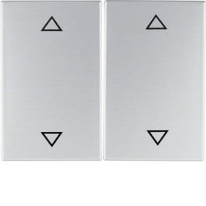 K.5 Klawisze z nadrukiem symbolu "strzałki" do łącznika 2-klawiszowego aluminium Berker 14357203