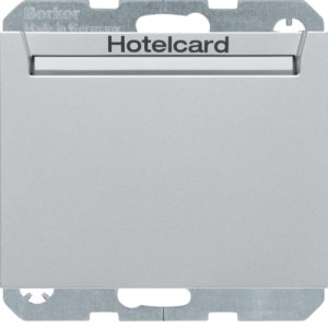 K.5 Łącznik przekaźnikowy na kartę hotelową, aluminium lakierowany Berker 16417134