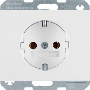 K.1 Gniazdo SCHUKO kompletne biały Berker 47157009