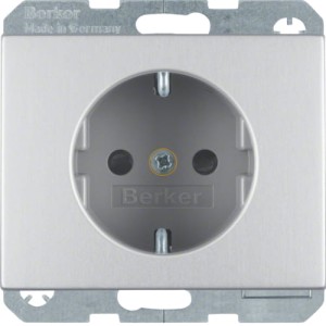 K.5 Gniazdo SCHUKO aluminium Berker 47357003
