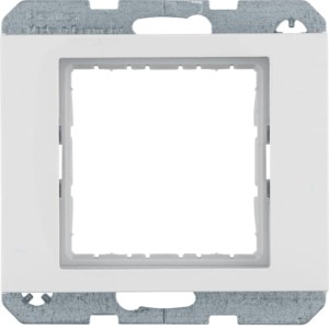 K.1 Zestaw adaptacyjny do modułów systo 45x45mm, biały, połysk Berker 14407009
