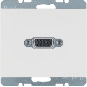 K.1 Gniazdo VGA biały Berker 3315407009