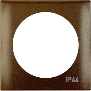 Integro Flow Ramka 1-krotna z nadrukiem "IP44" bez uszczelki, brąz Berker 918272591