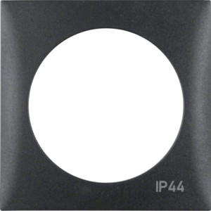 Integro Flow Ramka 1-krotna z nadrukiem "IP44" bez uszczelki, antracyt Berker 918272595