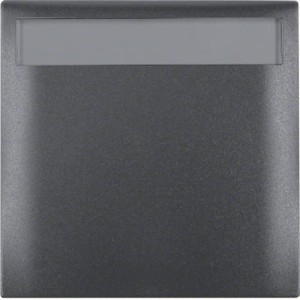 Integro Flow Ramka 1-krotna z pokrywą i polem opisowym, antracyt Berker 919882505