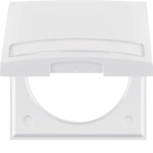 Integro Flow Ramka 1-krotna z pokrywą i polem opisowym biały Berker 919882502