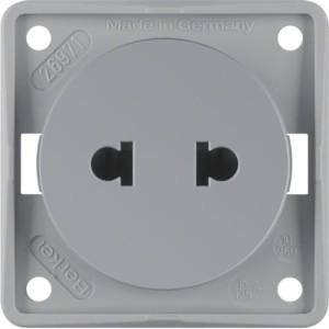 Integro Flow Gniazdo bez uziemienia "Standard Euro-Amerykański", szary Berker 962572506