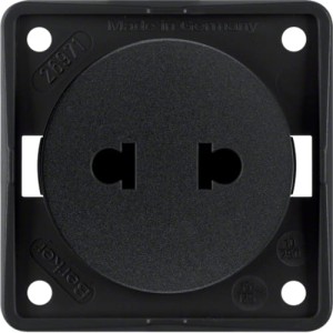 Integro Flow Gniazdo bez uziemienia "Standard Euro-Amerykański", czarny Berker 962572503