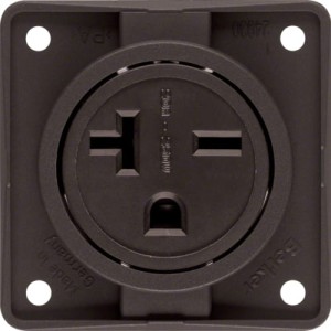 Integro Flow Gniazdo z uziemieniem "USA/CANADA" NEMA 6-20 R, mechanizm, brąz Berker 862542501