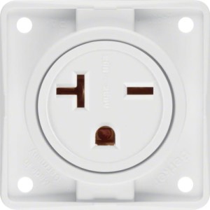 Integro Flow Gniazdo z uziemieniem "USA/CANADA" NEMA 6-20 R, mechanizm, biały Berker 862542509