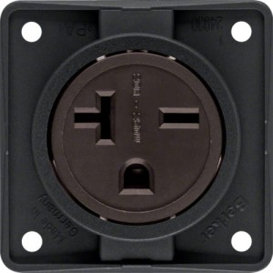 Integro Flow Gniazdo z uziemieniem "USA/CANADA" NEMA 6-20 R, mechanizm, czarny Berker 862542510
