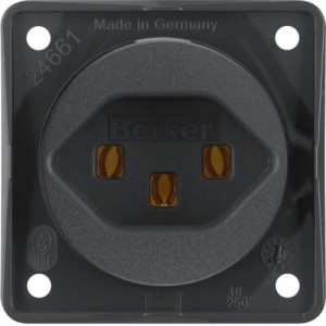 Integro Flow Gniazdo z uziemieniem "Szwajcaria" typ 23, antracyt Berker 962592505