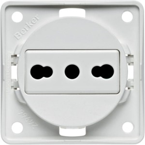 Integro Flow Gniazdo z uziemieniem "Włochy" biały Berker 962512502