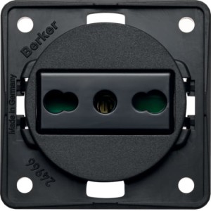 Integro Flow Gniazdo z uziemieniem "Włochy", antracyt Berker 962512505