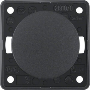Integro Flow Łącznik klawiszowy przyciskowy, zwierny, antracyt Berker 936712505