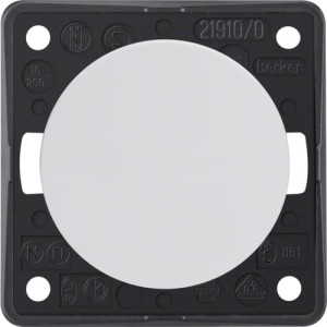 Integro Flow Łącznik klawiszowy przyciskowy, zwierny biały Berker 936712509