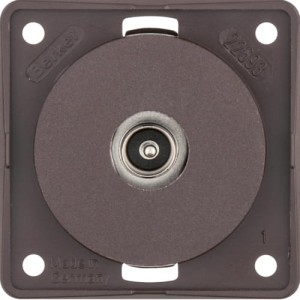 Integro Flow Gniazdo przyłaczeniowe anteny TV, brąz Berker 945112511