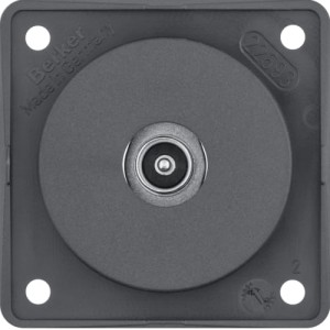 Integro Flow Gniazdo przyłaczeniowe anteny TV, antracyt Berker 945112515