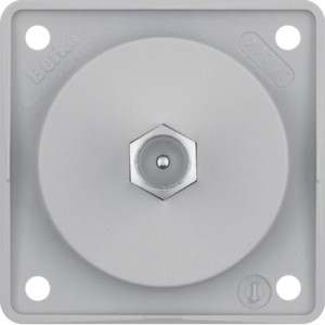 Integro Flow Gniazdo antenowe TV z obudową, szary Berker 945812506