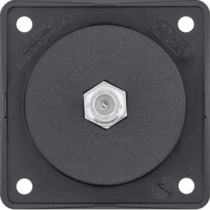 Integro Flow Gniazdo przyłączeniowe anteny SAT, mechanizm, czarny, mat Berker 9451905