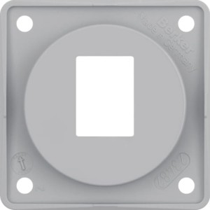 Integro Flow Płytka nośna 1-krotna do gniazd modularnych AMP, szary Berker 945572507