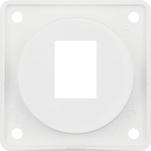 Integro Flow Płytka nośna 1-krotna do gniazd modularnych AMP, biały Berker 945572509