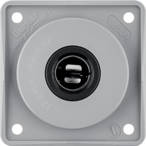 Integro Flow Gniazdo zasilające 12 V, samochodowe, szary Berker 945172507