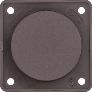 Integro Flow Zaślepka z płytką nośną, brąz Berker 945162501